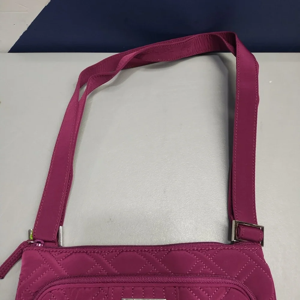 Vera Bradley Shoulder Bag Womens Multi Quilted Zip Pockets with Travel Pill Case